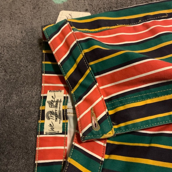 Never been worn Free People Colorful Striped flare jeans size 24 - Picture 3 of 6